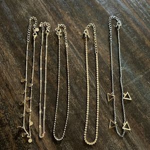 5 set choker necklaces